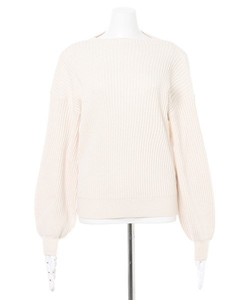 INGNI（イング）の「ボトルネック／リブニット（ニット/セーター・レディース・オフホワイト/ブラック/グレー系その他/モカ/グリーン/ブルー/マスタード/ボルドー/レッド/イエロー・M）」の20枚目の写真