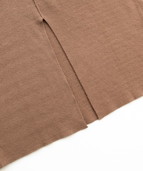 La-gemme（ラジェム）の「スリットタイトニットスカート（スカート・レディース・グレー/ブラック/ブラウン・M/L）」の6枚目の写真