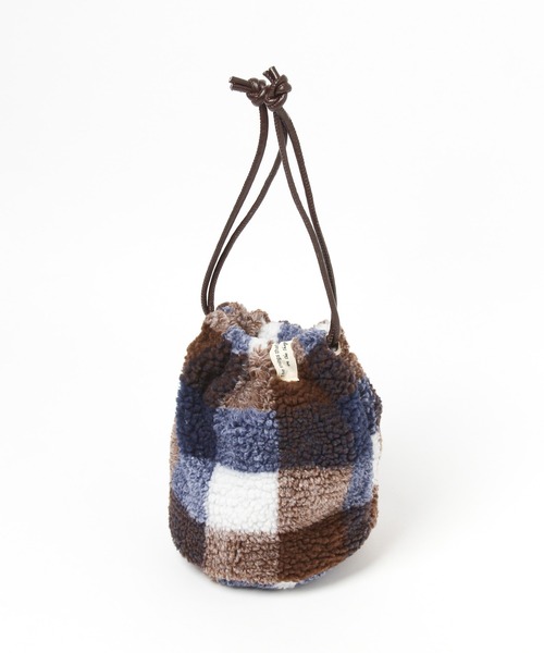 Heather(ヘザー)の「ボア巾着BAG 254982(ハンドバッグ・レディース・ブラウン系/ベージュ系・ONE SIZE)」の7枚目の写真