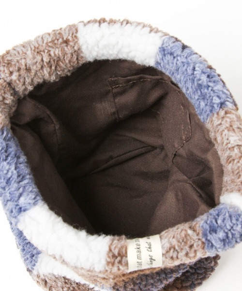 Heather(ヘザー)の「ボア巾着BAG 254982(ハンドバッグ・レディース・ブラウン系/ベージュ系・ONE SIZE)」の4枚目の写真