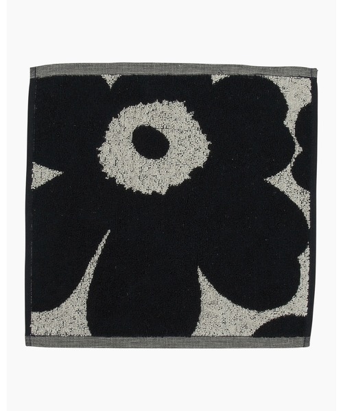 marimekko（マリメッコ）の「Unikko / Mini Towel 30x30cm（ハンカチ/ハンドタオル・レディース・ブラック/レッド・FREE）」の2枚目の写真