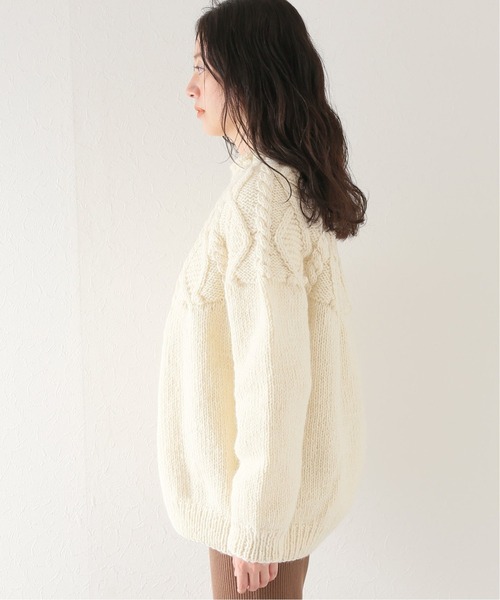 JOURNAL STANDARD relume（ジャーナルスタンダード　レリューム）の「求心ケーブルプルオーバー（ニット/セーター・レディース・アイボリー/オレンジ・FREE）」の15枚目の写真