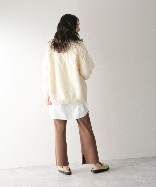 JOURNAL STANDARD relume（ジャーナルスタンダード　レリューム）の「求心ケーブルプルオーバー（ニット/セーター・レディース・アイボリー/オレンジ・FREE）」の17枚目の写真