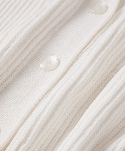 ADAM ET ROPE'（アダムエロペ）の「畦ボクシーニットカーディガン（カーディガン/ボレロ・レディース・ホワイト/ライトグリーン/レッド系その他/ピンク系その他2・FREE）」の18枚目の写真