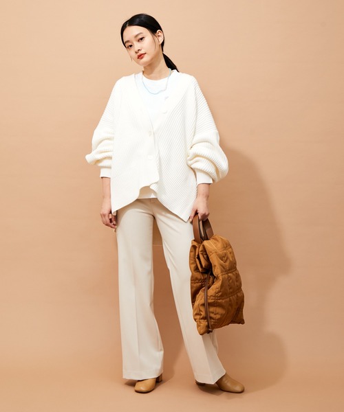 ADAM ET ROPE'（アダムエロペ）の「畦ボクシーニットカーディガン（カーディガン/ボレロ・レディース・ホワイト/ライトグリーン/レッド系その他/ピンク系その他2・FREE）」の19枚目の写真