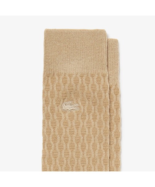 LACOSTE（ラコステ）の「リンクスニットソックス（ソックス/靴下・メンズ・ベージュ/ネイビー/グレー・27.0cm）」の6枚目の写真