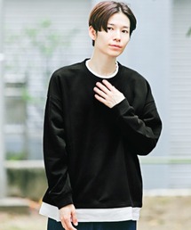 フェイクレイヤードトレーナー