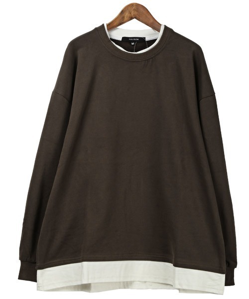 レイヤード スウェット トレーナー　色Lパープル　UNISEX　ZOZO スウェット（パープル/紫色系）ファッション通販 - ZOZOTOWN