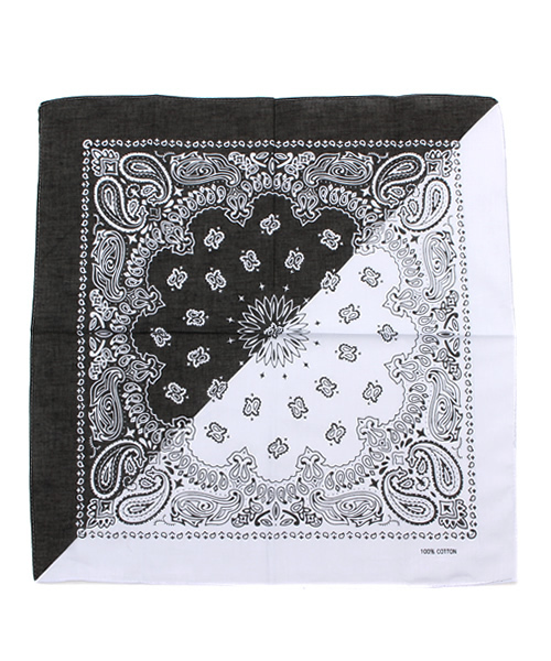 WEGO(ウィゴー)の「WEGO/バンダナ(バンダナ/スカーフ・メンズ・ホワイト/ブラック/ネイビー/レッド/ブルー/イエロー/サックスブルー/ライトパープル/ブラック系その他/その他1/その他2/ライトピンク/パープル系その他・FREE)」の4枚目の写真