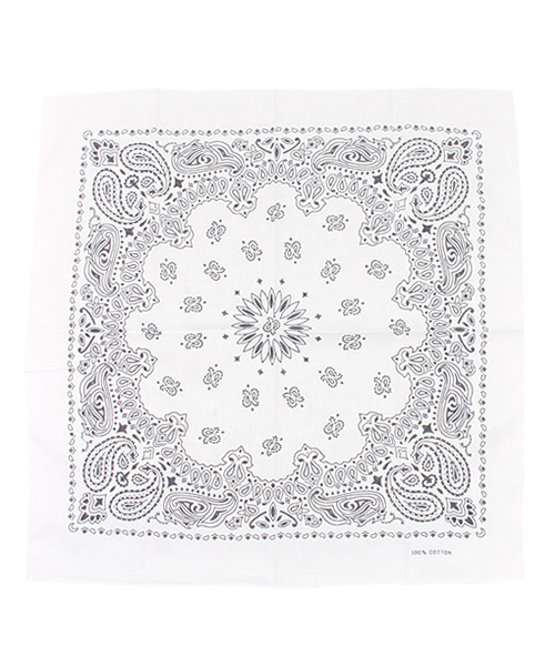 WEGO(ウィゴー)の「WEGO/バンダナ(バンダナ/スカーフ・メンズ・ホワイト/ブラック/ネイビー/レッド/ブルー/イエロー/サックスブルー/ライトパープル/ブラック系その他/その他1/その他2/ライトピンク/パープル系その他・FREE)」の2枚目の写真