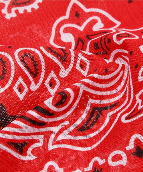 WEGO(ウィゴー)の「WEGO/バンダナ(バンダナ/スカーフ・メンズ・ホワイト/ブラック/ネイビー/レッド/ブルー/イエロー/サックスブルー/ライトパープル/ブラック系その他/その他1/その他2/ライトピンク/パープル系その他・FREE)」の15枚目の写真