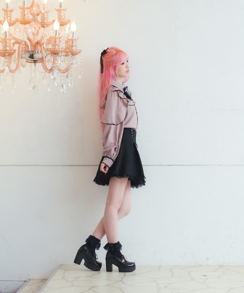 ROJITA(ロジータ)の「Wレースアップスカパン(その他パンツ・レディース・グレー/ブラック・FREE)」の13枚目の写真