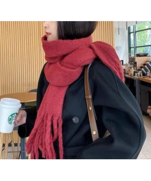 MAISON BREEZE(メゾンブリーズ)の「【MAISON BREEZE】ソフトタッチリブマフラー SCCH44(マフラー・レディース・ホワイト/ダークブラウン/ベージュ/グレー/カーキ/オレンジ/キャメル/レッド・FREE)」の9枚目の写真