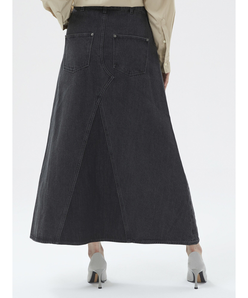 GAP（ギャップ）の「Aライン デニム マキシスカート（デニムスカート・レディース・ブラック・0/2/4/6/00/000/8/10）」の7枚目の写真