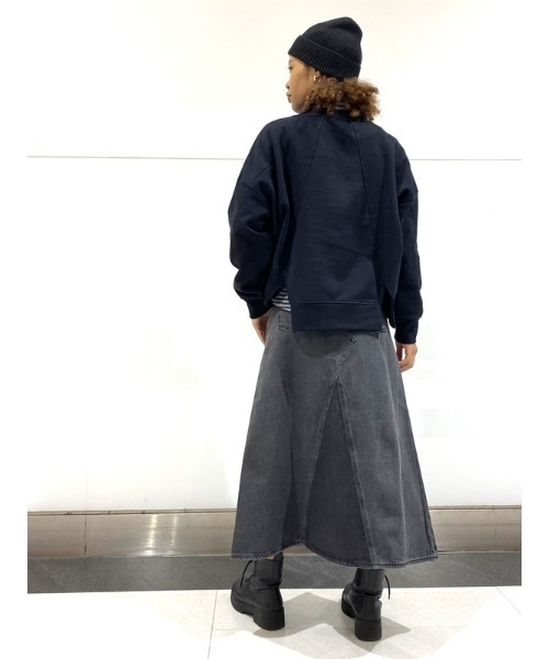 GAP（ギャップ）の「Aライン デニム マキシスカート（デニムスカート・レディース・ブラック・0/2/4/6/00/000/8/10）」の10枚目の写真