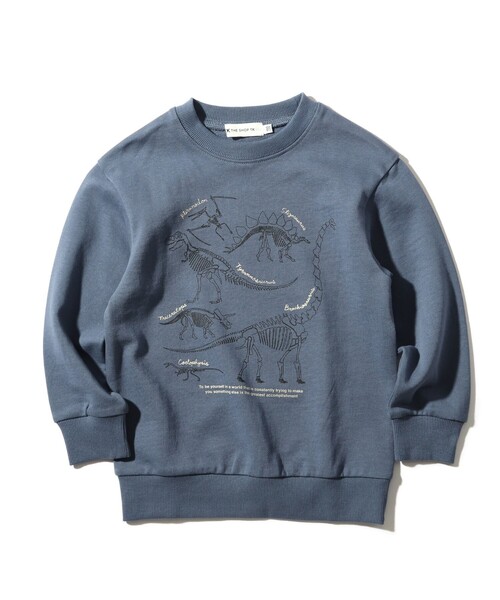 THE SHOP TK （ザ ショップ ティーケー ）の「◆【140cmまで】恐竜プリントウラケプルオーバー（スウェット・キッズ・ブラック/ベージュ/カーキ/ブルー・11/10/12/14/13）」の6枚目の写真