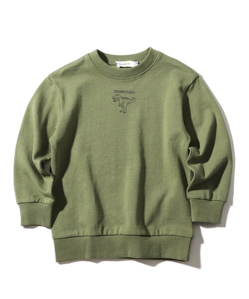 THE SHOP TK （ザ ショップ ティーケー ）の「◆【140cmまで】恐竜プリントウラケプルオーバー（スウェット・キッズ・ブラック/ベージュ/カーキ/ブルー・11/10/12/14/13）」の7枚目の写真