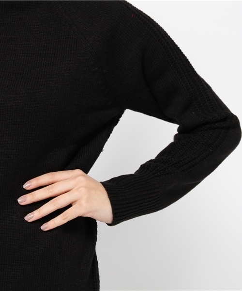 CIAOPANIC TYPY（チャオパニックティピー）の「編地キリカエタートルニットプルオーバー（ニット/セーター・レディース・ホワイト/グレー/ブラック・FREE）」の4枚目の写真