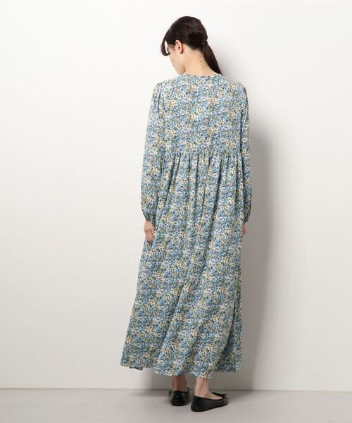 coca（coca）（コカ）の「ブルーフラワーワンピース（ワンピース・レディース・ブルー・M/L）」の16枚目の写真