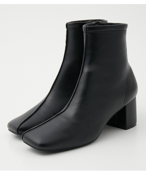 AZUL by moussy（アズールバイマウジー）の「CENTER SEAM SQUARE BOOTS/センターシームスクエアブーツ（ブーツ・レディース・アイボリー/イエロー/ブラック・LARGE/MEDIUM/SMALL）」の12枚目の写真