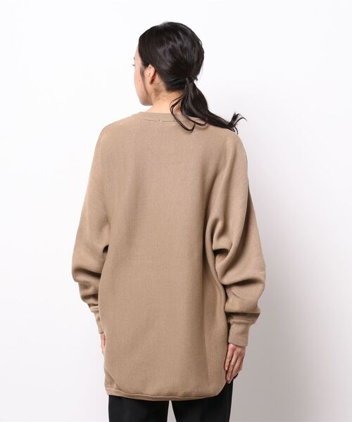 ADIRA（アディラ）の「ラクーンミラノリブドルマンニット（ニット/セーター・レディース・ベージュ・MEDIUM）」の6枚目の写真