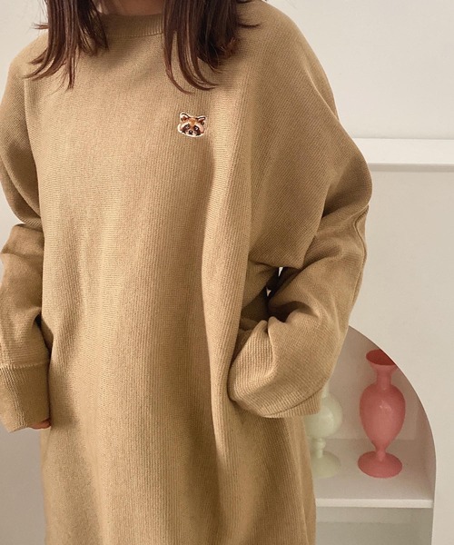 ADIRA（アディラ）の「ラクーンミラノリブドルマンニット（ニット/セーター・レディース・ベージュ・MEDIUM）」の4枚目の写真