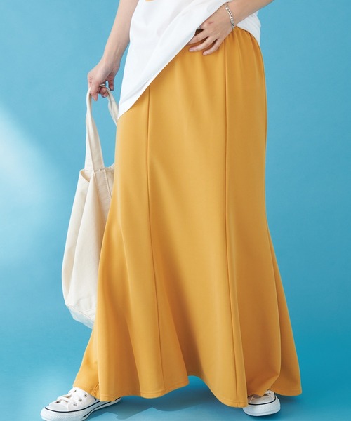 LAVEANGE(ラビアンジェ)の「マーメイドロングスカート(スカート・レディース・ライトブルー/ブラック/パープル/イエロー/ライトグリーン・LL/3L/S/M/L)」の5枚目の写真