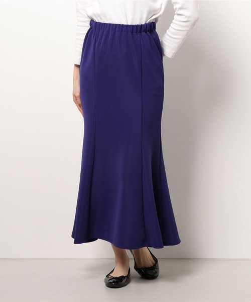 LAVEANGE(ラビアンジェ)の「マーメイドロングスカート(スカート・レディース・ライトブルー/ブラック/パープル/イエロー/ライトグリーン・LL/3L/S/M/L)」の9枚目の写真