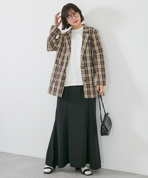 LAVEANGE(ラビアンジェ)の「マーメイドロングスカート(スカート・レディース・ライトブルー/ブラック/パープル/イエロー/ライトグリーン・LL/3L/S/M/L)」の16枚目の写真