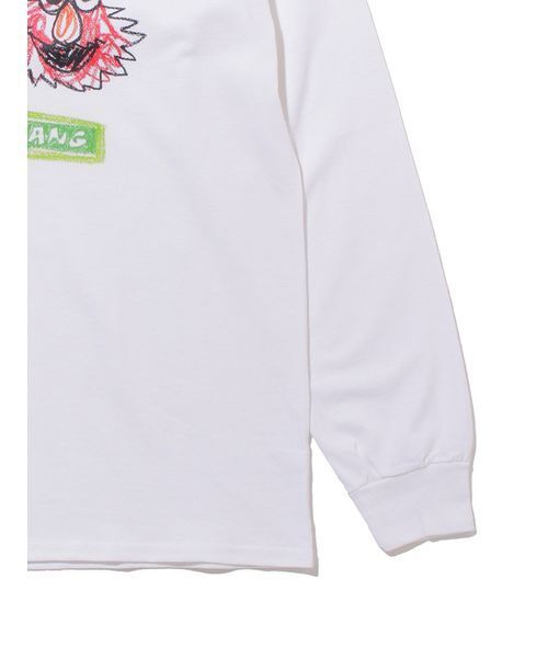 LITTLE UNION（リトルユニオン）の「【KRAYON GANG】MONSTER L/S Tee（Tシャツ/カットソー・メンズ・ホワイト・MEDIUM/LARGE/X-LARGE）」の5枚目の写真