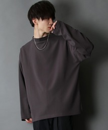 SITRY | Cut georgette wide mock neck pullover/カット ジョーゼット ワイドモックネック プルオーバー(Tシャツ/カットソー)