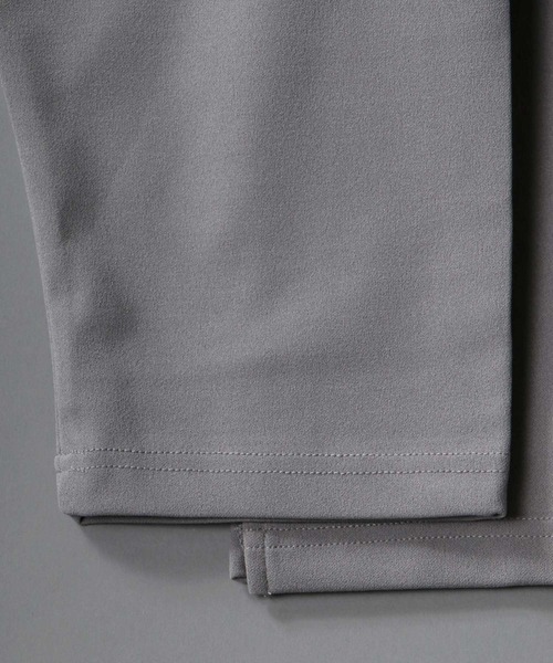 SITRY(シトリー)の「Cut georgette wide mock neck pullover/カット ジョーゼット ワイドモックネック プルオーバー(Tシャツ/カットソー・メンズ・チャコールグレー/ブラック/ダークブラウン/ネイビー/ブラウン/グレー/オリーブ/カーキ/サンドベージュ/ホワイト・M/L)」の13枚目の写真