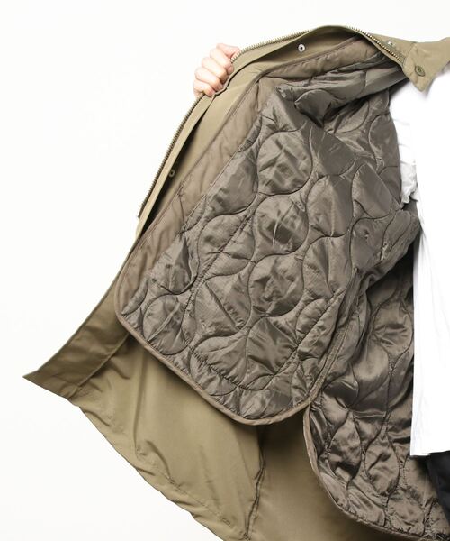 ８(eight)（エイト）の「３ＷＡＹ中綿ライナー付きモッズコート（モッズコート・メンズ・ブラック/カーキ・MEDIUM/X-LARGE/LARGE）」の4枚目の写真