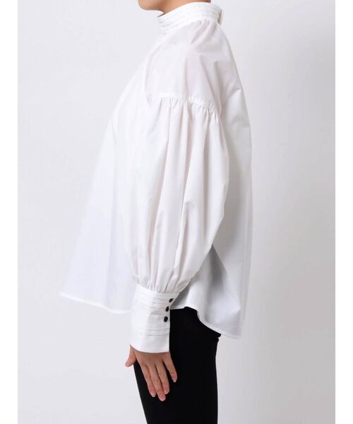 LAGUNAMOON（ラグナムーン）の「デザインピンタックボリュームスリーブブラウス（シャツ/ブラウス・レディース・ホワイト/ミント/ベージュ・FREE）」の5枚目の写真