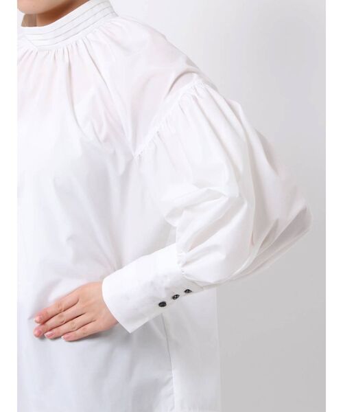 LAGUNAMOON（ラグナムーン）の「デザインピンタックボリュームスリーブブラウス（シャツ/ブラウス・レディース・ホワイト/ミント/ベージュ・FREE）」の8枚目の写真