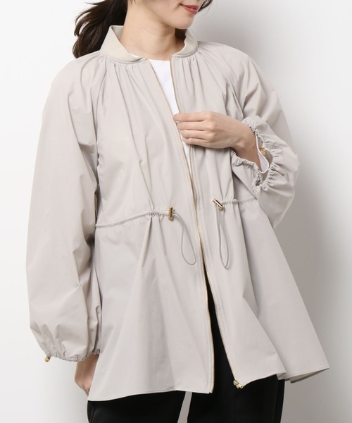 kaene（カエン）の「ドロストシャーリング撥水ブルゾン / daily collection（ブルゾン・レディース・ベージュ/カーキ/ブラック・2/3）」の8枚目の写真