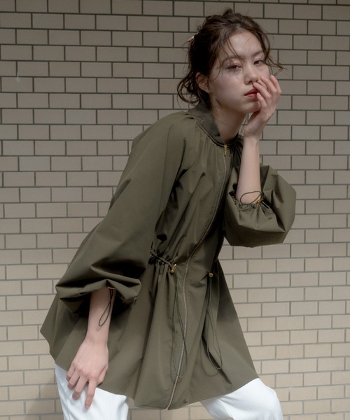 kaene（カエン）の「ドロストシャーリング撥水ブルゾン / daily collection（ブルゾン・レディース・ベージュ/カーキ/ブラック・2/3）」の13枚目の写真