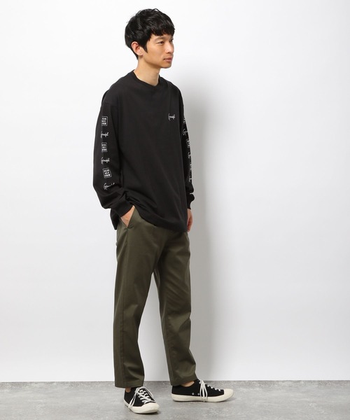 LAKOLE(ラコレ)の「袖プリントロングスリーブTシャツ / 262326(Tシャツ/カットソー・メンズ・ホワイト/ブラック/グリーン・MEDIUM/LARGE)」の6枚目の写真