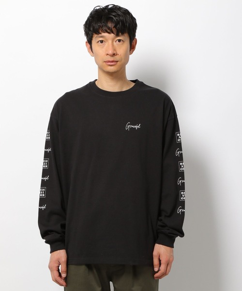LAKOLE(ラコレ)の「袖プリントロングスリーブTシャツ / 262326(Tシャツ/カットソー・メンズ・ホワイト/ブラック/グリーン・MEDIUM/LARGE)」の7枚目の写真
