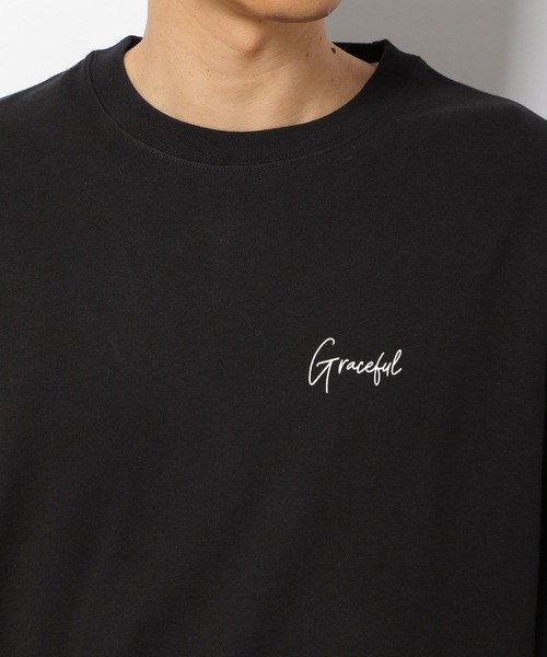 LAKOLE(ラコレ)の「袖プリントロングスリーブTシャツ / 262326(Tシャツ/カットソー・メンズ・ホワイト/ブラック/グリーン・MEDIUM/LARGE)」の10枚目の写真