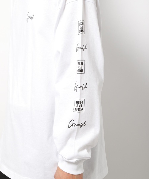 LAKOLE(ラコレ)の「袖プリントロングスリーブTシャツ / 262326(Tシャツ/カットソー・メンズ・ホワイト/ブラック/グリーン・MEDIUM/LARGE)」の15枚目の写真