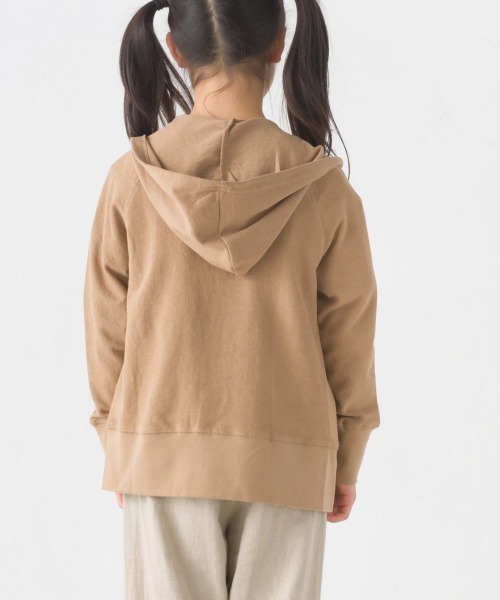 OMNES（オムネス）の「キッズ スラブコットンジップパーカー（パーカー・キッズ・ネイビー/ピンク/アイボリー/ブルーグレー/キャメル・100/110/120/130/140）」の22枚目の写真