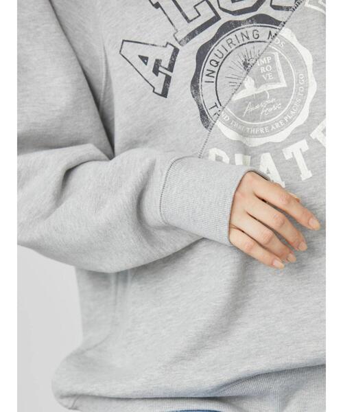 AMERICAN HOLIC(アメリカンホリック)の「カレッジロゴ裏毛プルオーバー(スウェット・レディース・ブルー/グリーン/グレー系その他・M/L)」の6枚目の写真