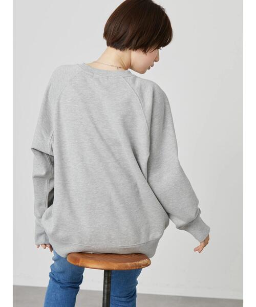 AMERICAN HOLIC(アメリカンホリック)の「カレッジロゴ裏毛プルオーバー(スウェット・レディース・ブルー/グリーン/グレー系その他・M/L)」の8枚目の写真