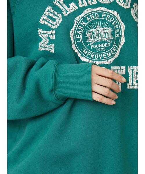 AMERICAN HOLIC(アメリカンホリック)の「カレッジロゴ裏毛プルオーバー(スウェット・レディース・ブルー/グリーン/グレー系その他・M/L)」の13枚目の写真