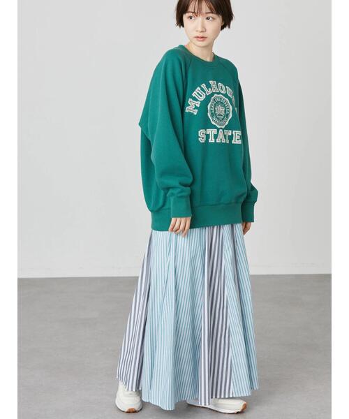 AMERICAN HOLIC(アメリカンホリック)の「カレッジロゴ裏毛プルオーバー(スウェット・レディース・ブルー/グリーン/グレー系その他・M/L)」の17枚目の写真