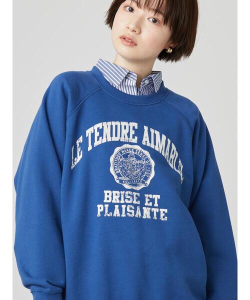 AMERICAN HOLIC(アメリカンホリック)の「カレッジロゴ裏毛プルオーバー(スウェット・レディース・ブルー/グリーン/グレー系その他・M/L)」の20枚目の写真