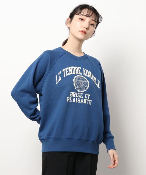 AMERICAN HOLIC(アメリカンホリック)の「カレッジロゴ裏毛プルオーバー(スウェット・レディース・ブルー/グリーン/グレー系その他・M/L)」の16枚目の写真