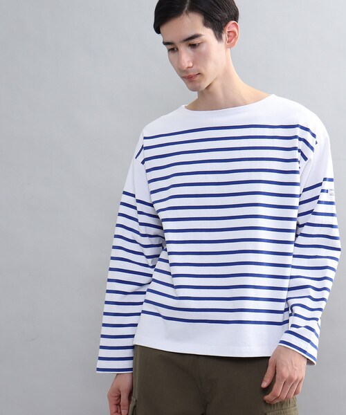 MONT KEMMEL(モンケメル)の「◆【MONT KEMMEL/モンケメル】別注バスクボーダーシャツ(Tシャツ/カットソー・メンズ・ブラック系2/ブルー系7/レッド系4/ネイビー系2/ブラック系4・03/02)」の5枚目の写真