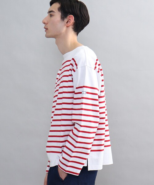 MONT KEMMEL(モンケメル)の「◆【MONT KEMMEL/モンケメル】別注バスクボーダーシャツ(Tシャツ/カットソー・メンズ・ブラック系2/ブルー系7/レッド系4/ネイビー系2/ブラック系4・03/02)」の1枚目の写真